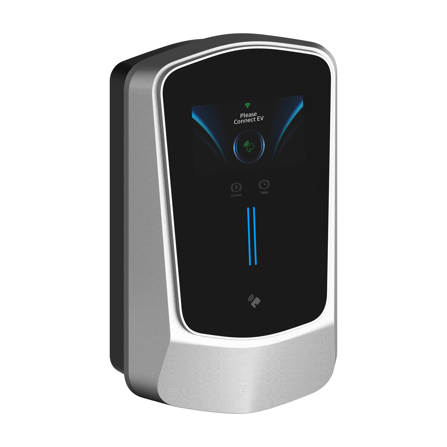 Q6 Type2 wall charger unit 7KW Single Phase 5M Tethered cable - EV Car Charger