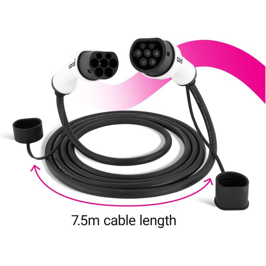 7.5m EV Charging Cable - 22kW Three Phase Type 2 - EV Car Charger