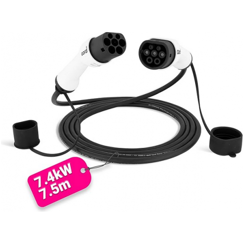 Cord EV 7.4KW Charging Cable 7.5 Metre 32a Black (Copy) - EV Car Charger