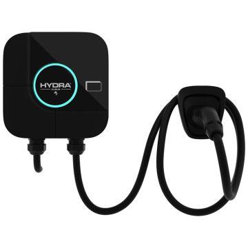HYDRA CUBUS 7kW Tethered EV Charger (Black) - EV Car Charger